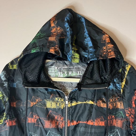 RARE Radiohead In Rainbows Windbreaker Jacket Official Waste Merch - Picture 2 of 8